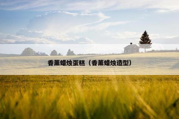 香薰蜡烛蛋糕（香薰蜡烛造型）