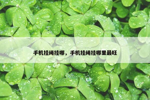 手机挂绳挂哪，手机挂绳挂哪里最旺