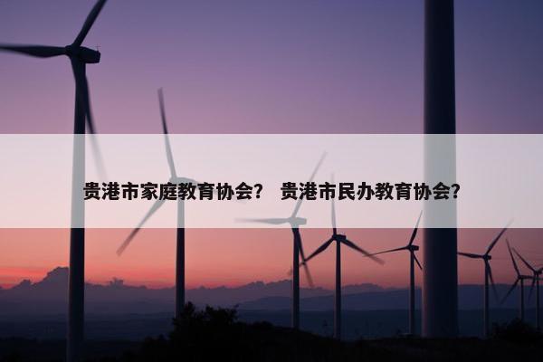 贵港市家庭教育协会？ 贵港市民办教育协会？
