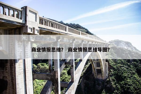 商业情报思维？ 商业情报思维导图？