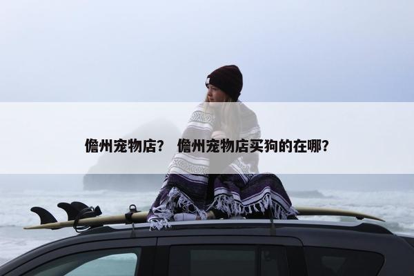 儋州宠物店？ 儋州宠物店买狗的在哪？