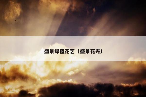 盛景绿植花艺（盛景花卉）