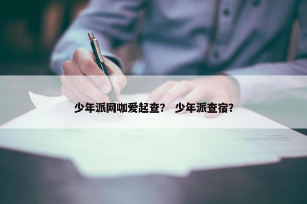 少年派网咖爱起查？ 少年派查宿？