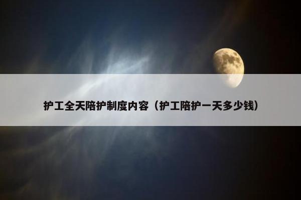 护工全天陪护制度内容（护工陪护一天多少钱）