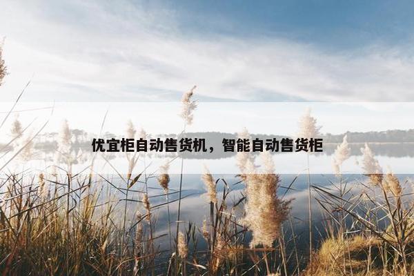 优宜柜自动售货机，智能自动售货柜