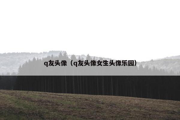q友头像（q友头像女生头像乐园）