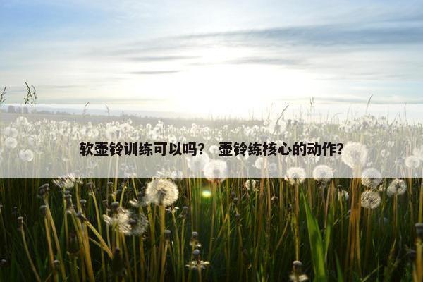 软壶铃训练可以吗？ 壶铃练核心的动作？