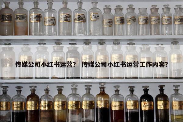 传媒公司小红书运营？ 传媒公司小红书运营工作内容？
