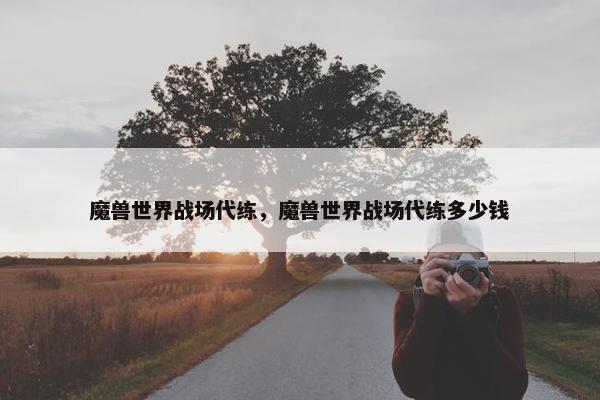魔兽世界战场代练，魔兽世界战场代练多少钱