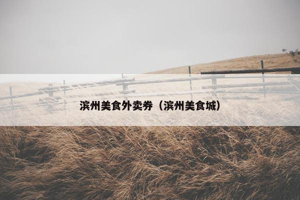 滨州美食外卖券（滨州美食城）