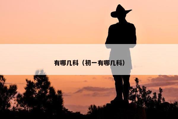 有哪几科（初一有哪几科）