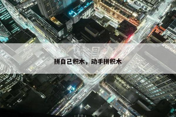 拼自己积木，动手拼积木