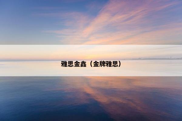 雅思金鑫（金牌雅思）