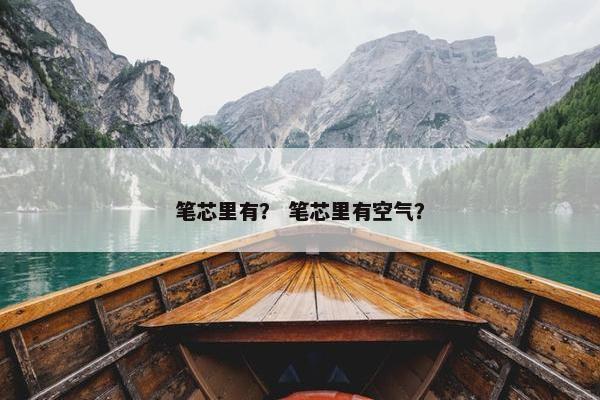 笔芯里有？ 笔芯里有空气？