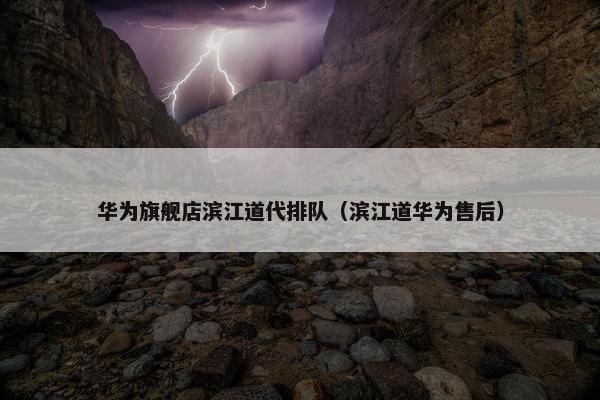 华为旗舰店滨江道代排队（滨江道华为售后）