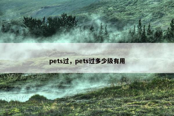 pets过，pets过多少级有用