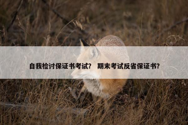 自我检讨保证书考试？ 期末考试反省保证书？