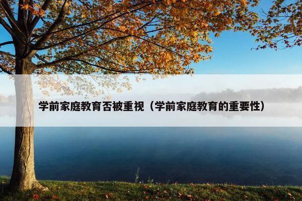 学前家庭教育否被重视（学前家庭教育的重要性）