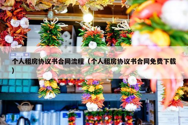 个人租房协议书合同流程（个人租房协议书合同免费下载）