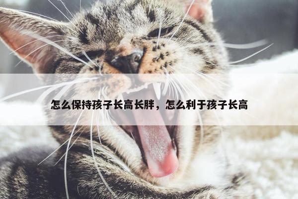 怎么保持孩子长高长胖，怎么利于孩子长高
