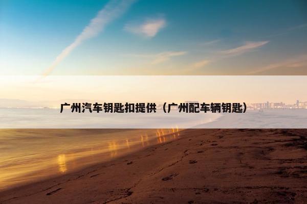 广州汽车钥匙扣提供（广州配车辆钥匙）