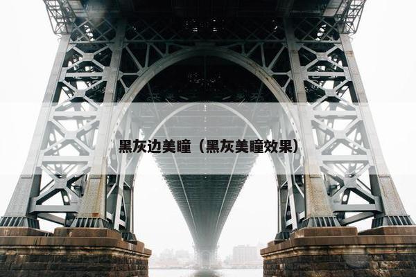 黑灰边美瞳（黑灰美瞳效果）