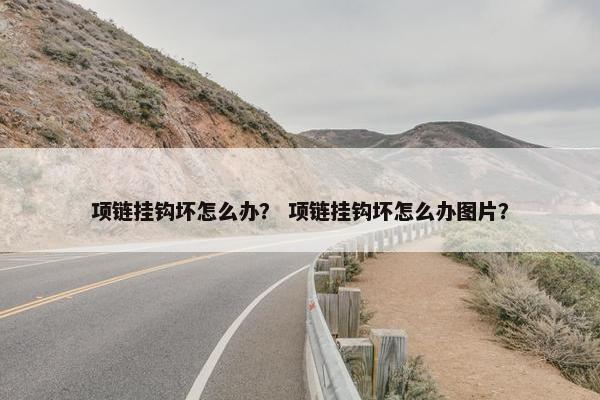 项链挂钩坏怎么办？ 项链挂钩坏怎么办图片？