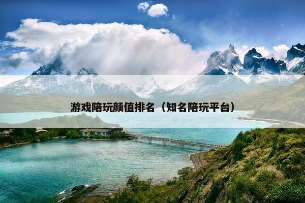 游戏陪玩颜值排名（知名陪玩平台）