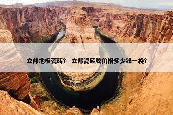 立邦地板瓷砖？ 立邦瓷砖胶价格多少钱一袋？