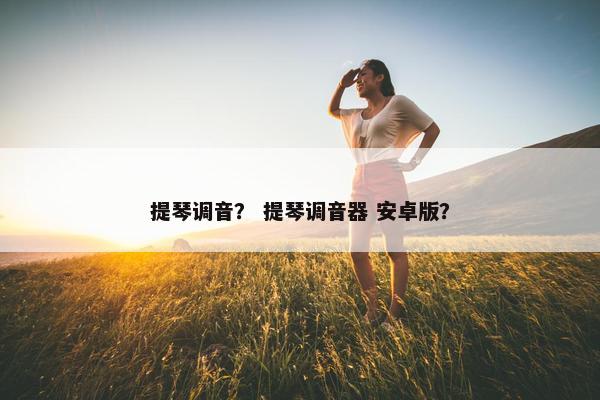 提琴调音？ 提琴调音器 安卓版？