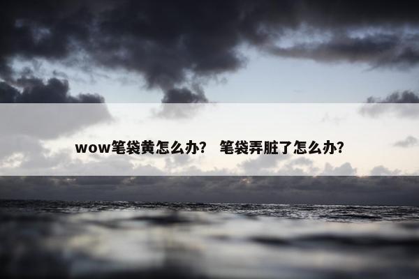 wow笔袋黄怎么办？ 笔袋弄脏了怎么办？