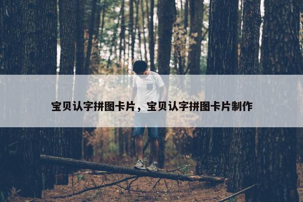宝贝认字拼图卡片，宝贝认字拼图卡片制作