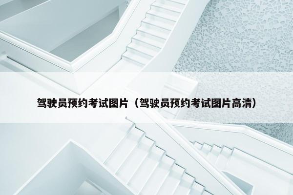驾驶员预约考试图片（驾驶员预约考试图片高清）