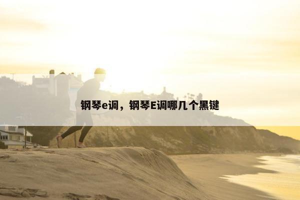 钢琴e调，钢琴E调哪几个黑键
