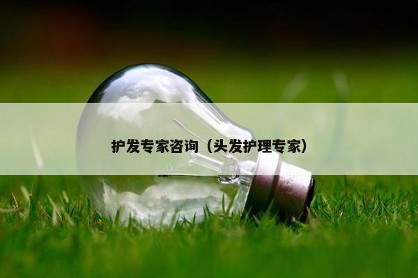 护发专家咨询（头发护理专家）