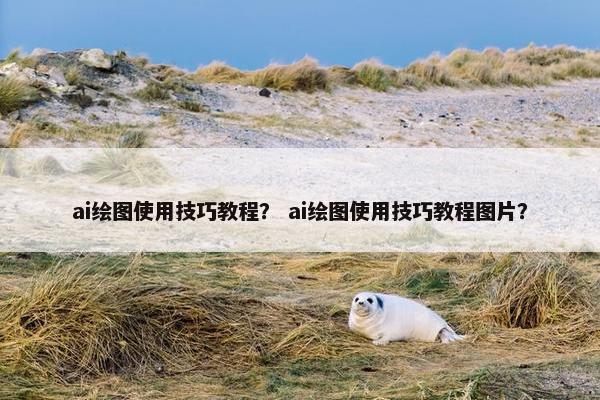 ai绘图使用技巧教程？ ai绘图使用技巧教程图片？