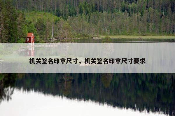 机关签名印章尺寸，机关签名印章尺寸要求