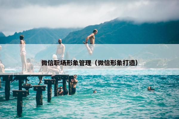 微信职场形象管理（微信形象打造）