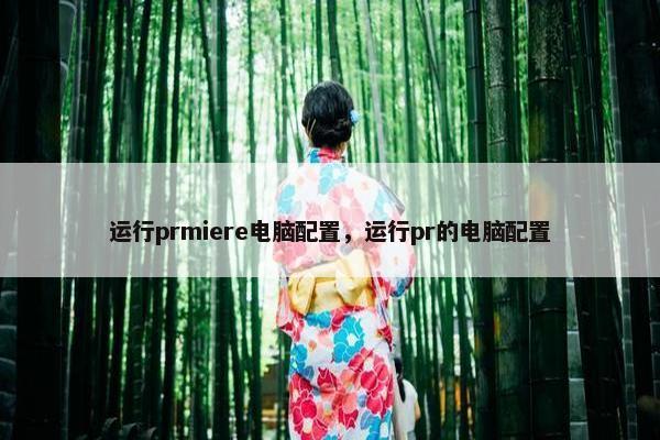 运行prmiere电脑配置，运行pr的电脑配置